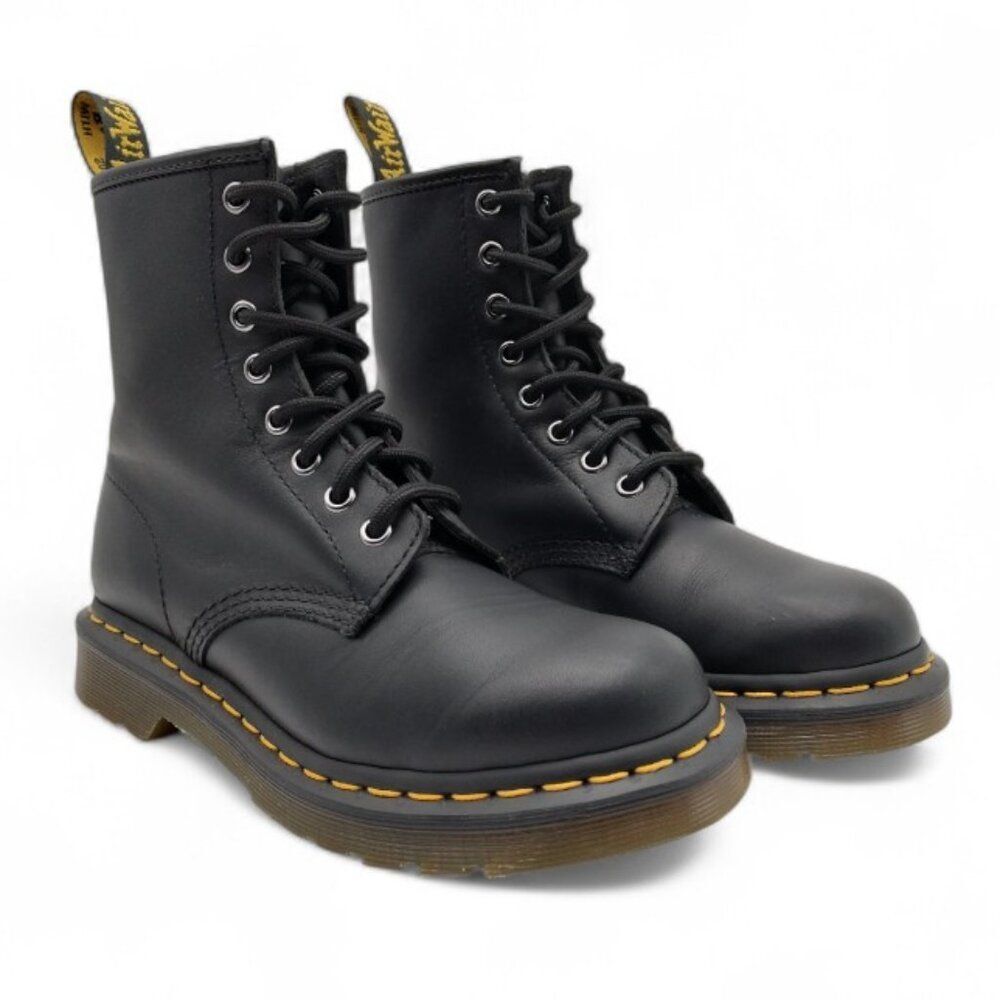 Dr. Martens Women's Size 6 Black 1460 Smooth Leather 8 Eye Lace Up Ankle Boots